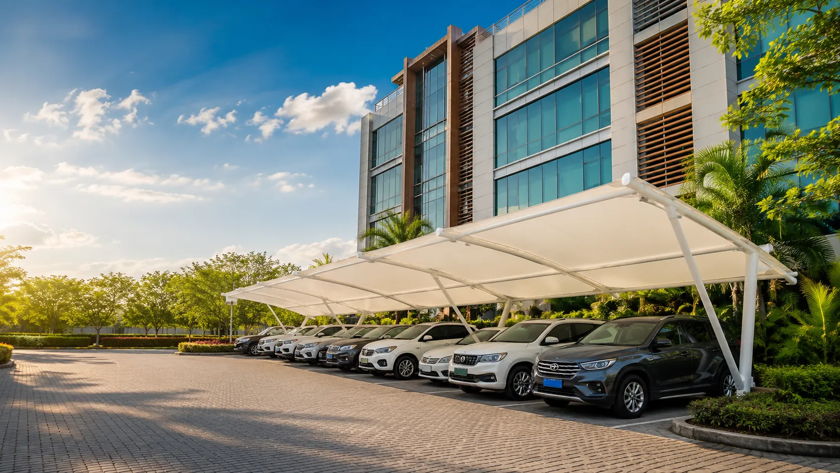 Car Parking Tensile Structure