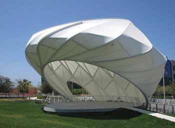 Tensile structure fabrication for Delhi NCR car parking and canopy projects