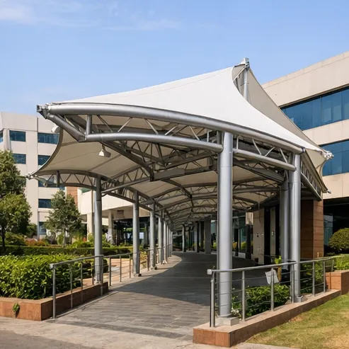 Covered Walkway Tensile Canopy Chennai